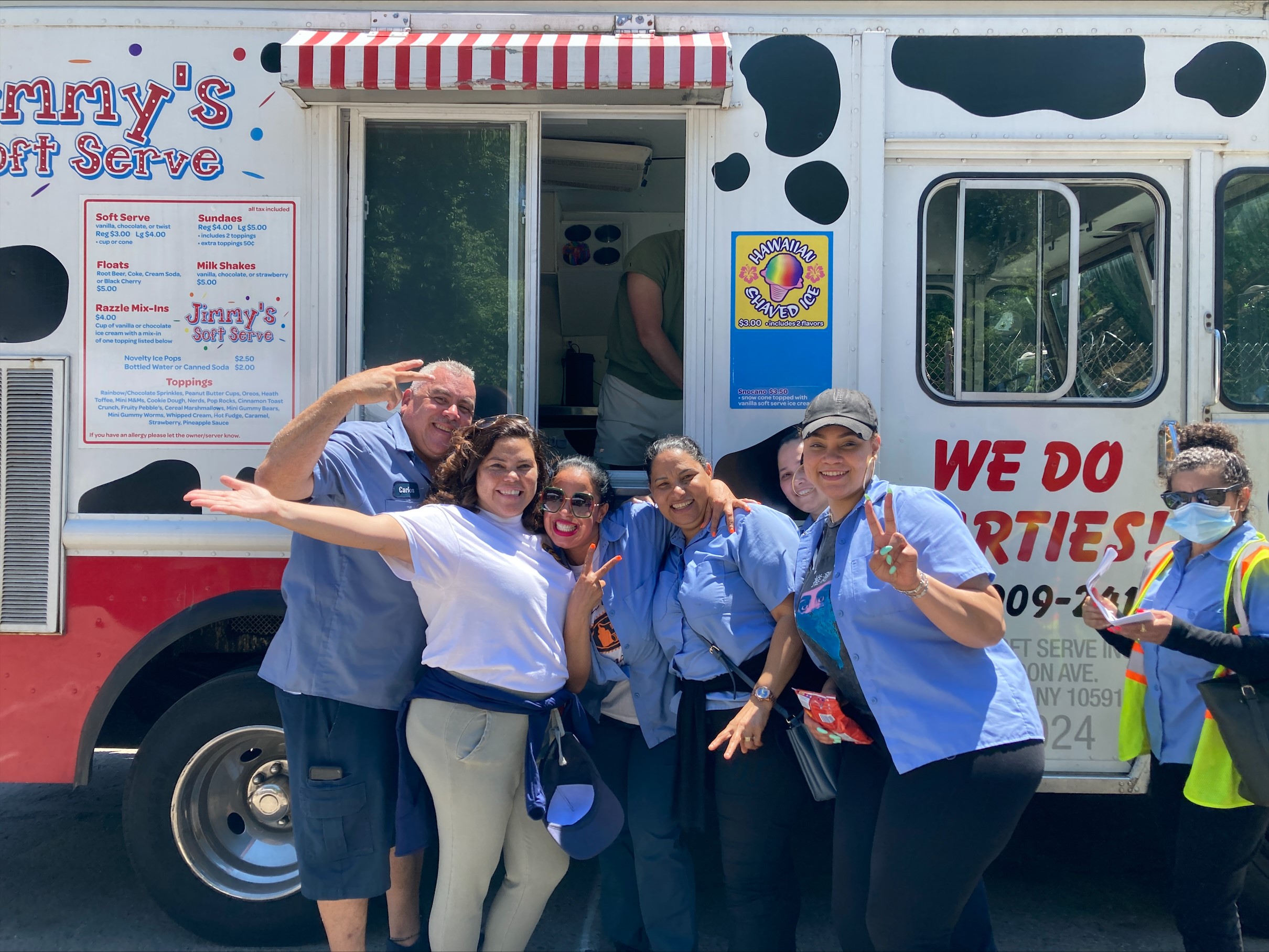 Employees boarding a Leesel shuttle during morning commute — reliable NYC corporate transportation for workplace shuttles.